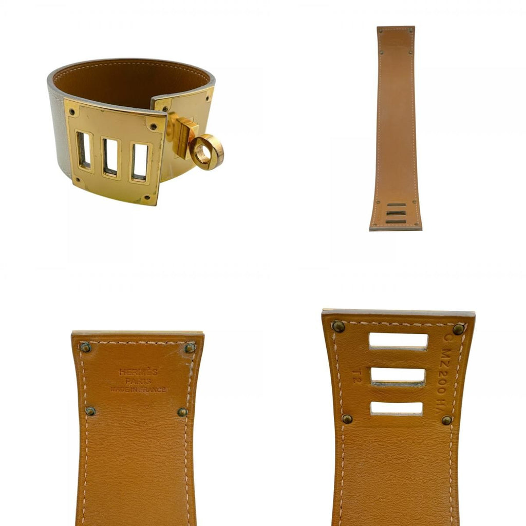 Hermes Bangle Studded Turnlock Wide Tall Bracelet — view 8