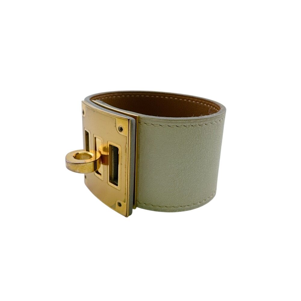 Hermes Bangle Studded Turnlock Wide Tall Bracelet
