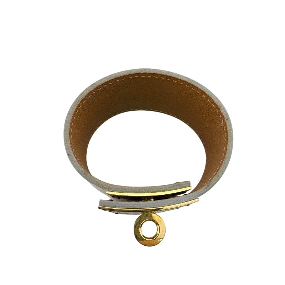 Hermes Bangle Studded Turnlock Wide Tall Bracelet — view 7