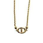Dior CD Logo CD Navy Necklace — view 5