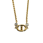 Dior CD Logo CD Navy Necklace — view 2
