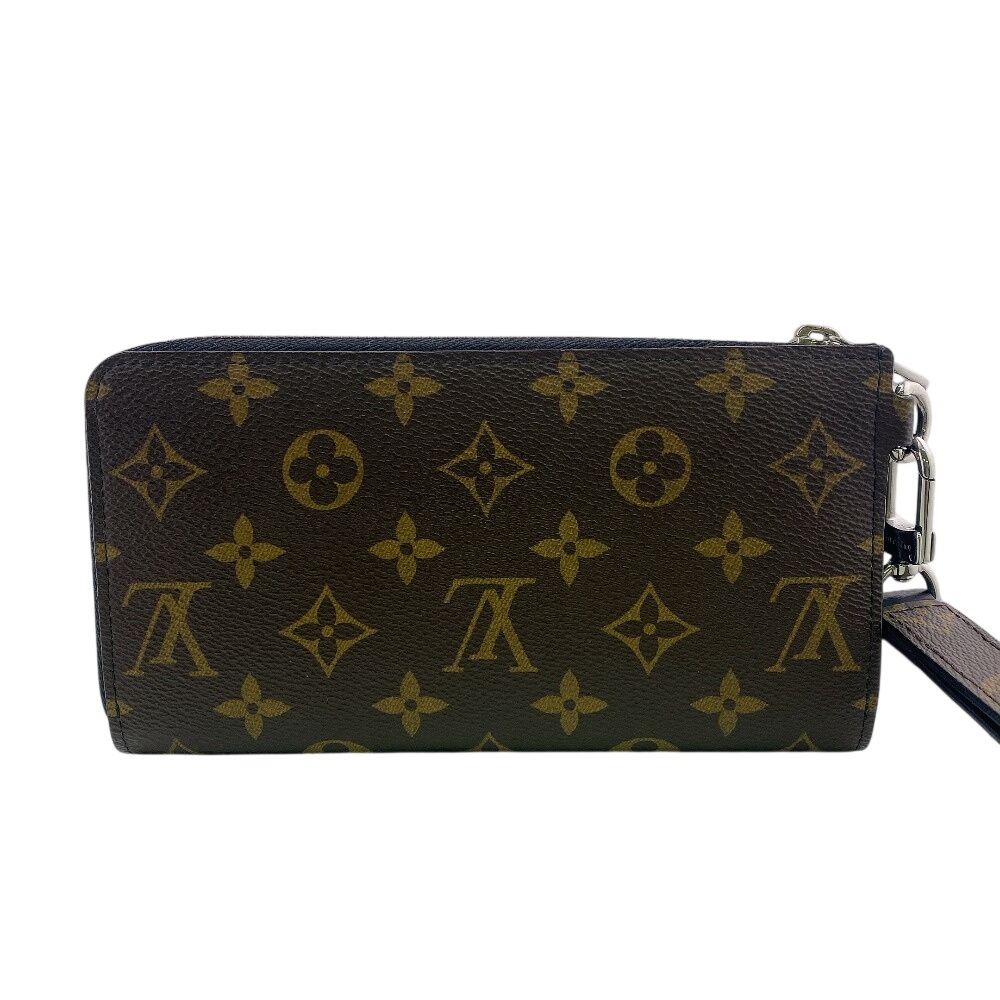 Louis Vuitton L-shaped Zipper Clutch Strap Removable Zippy Dragonne Monogram — view 2