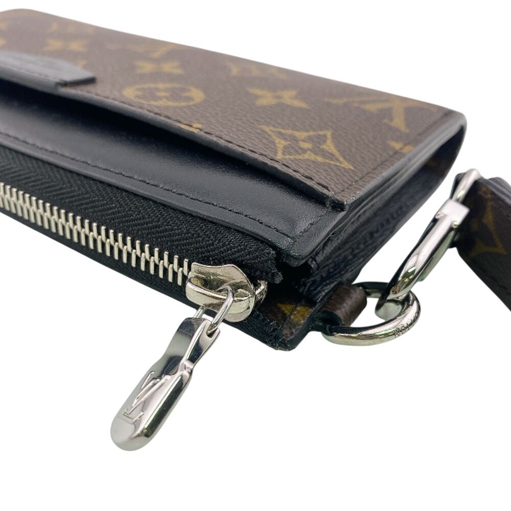 Louis Vuitton L-shaped Zipper Clutch Strap Removable Zippy Dragonne Monogram — view 6
