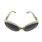 Prada Triangle Logo Square Frame Oversized Temple Sunglasses Eyewear — view 3