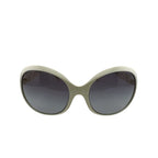 Prada Triangle Logo Square Frame Oversized Temple Sunglasses Eyewear — view 2