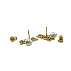 Dior Logo Earrings Gold — view 8