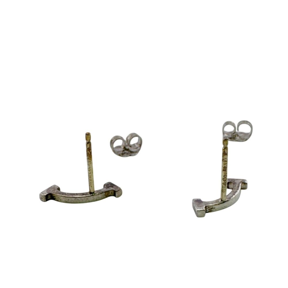 Tiffany & Co Stud Mini T Smile Earrings — view 7