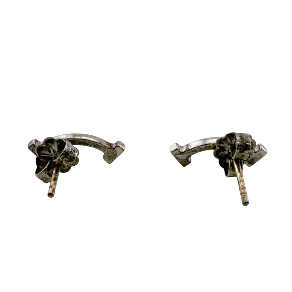 Tiffany & Co Stud Mini T Smile Earrings — view 4