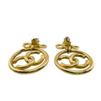 Chanel Vintage Clip Large CC Logo Earrings — view 6