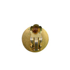 Chanel One Side with Rice Vintage Clip CC Logo Earrings — view 6