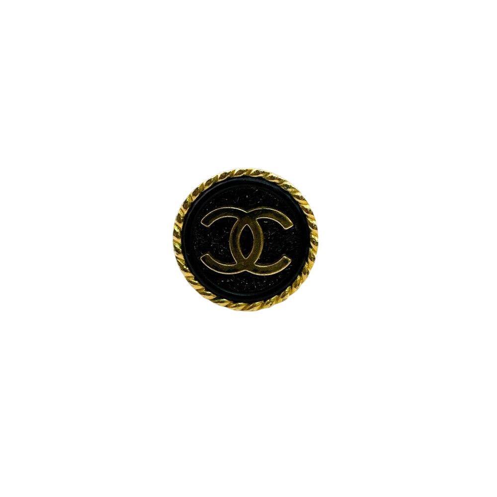Chanel One Side with Rice Vintage Clip CC Logo Earrings — view 2