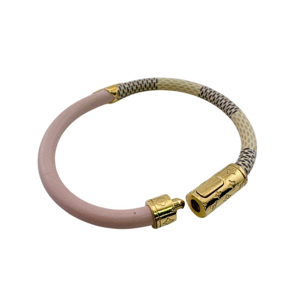 Louis Vuitton Bracelet Bicolor Clasp Closure Leather Band Daily Confidential — view 7