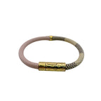 Louis Vuitton Bracelet Bicolor Clasp Closure Leather Band Daily Confidential — view 2