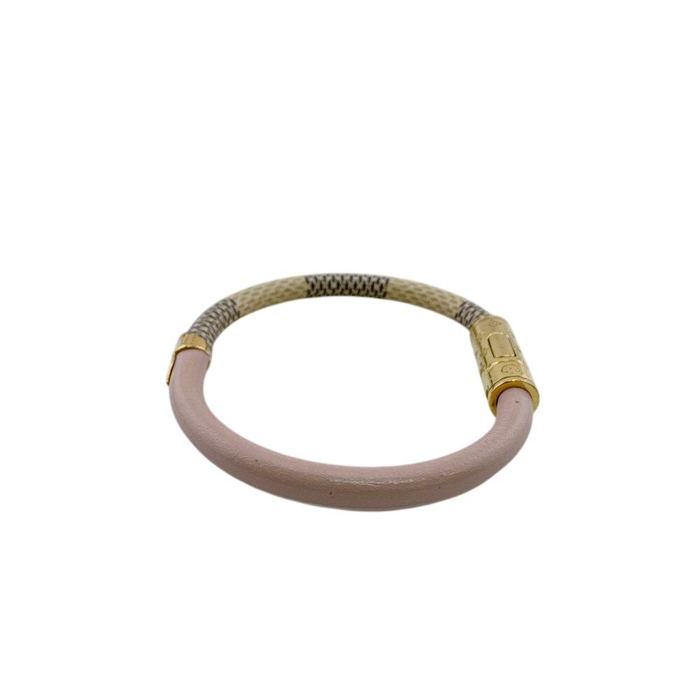 Louis Vuitton Bracelet Bicolor Clasp Closure Leather Band Daily Confidential — view 3