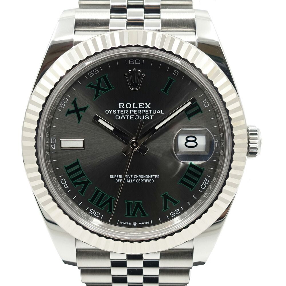 Rolex Datejust 41 SS WG Calf Troma Dial