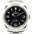 Rolex 39 SS Black Dial