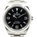 Rolex 39 SS Black Dial