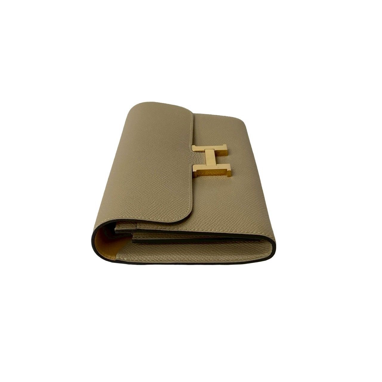 Hermes Constance Long Veau Epsom Wallet Billfold Beige — view 4