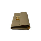Hermes Constance Long Veau Epsom Wallet Billfold Beige — view 5
