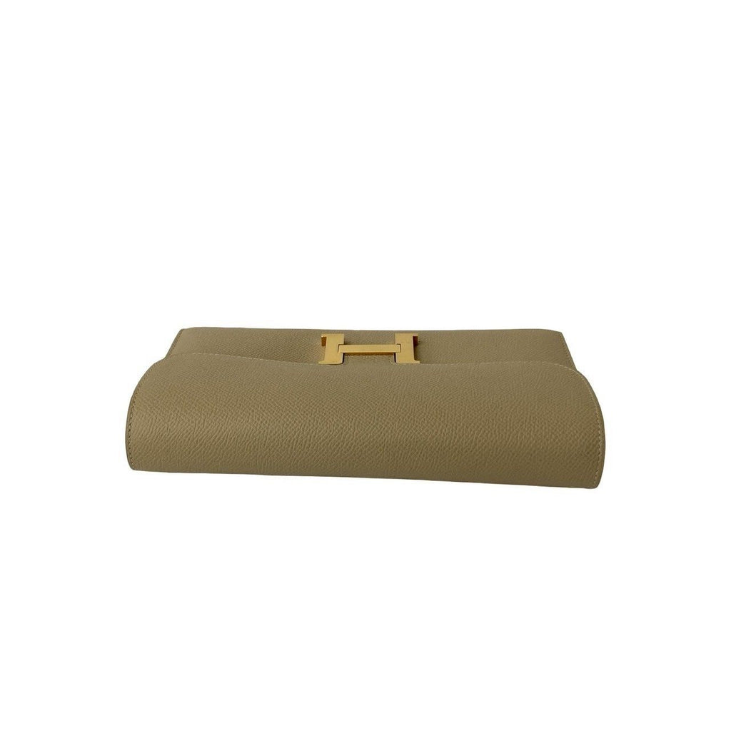 Hermes Constance Long Veau Epsom Wallet Billfold Beige — view 3