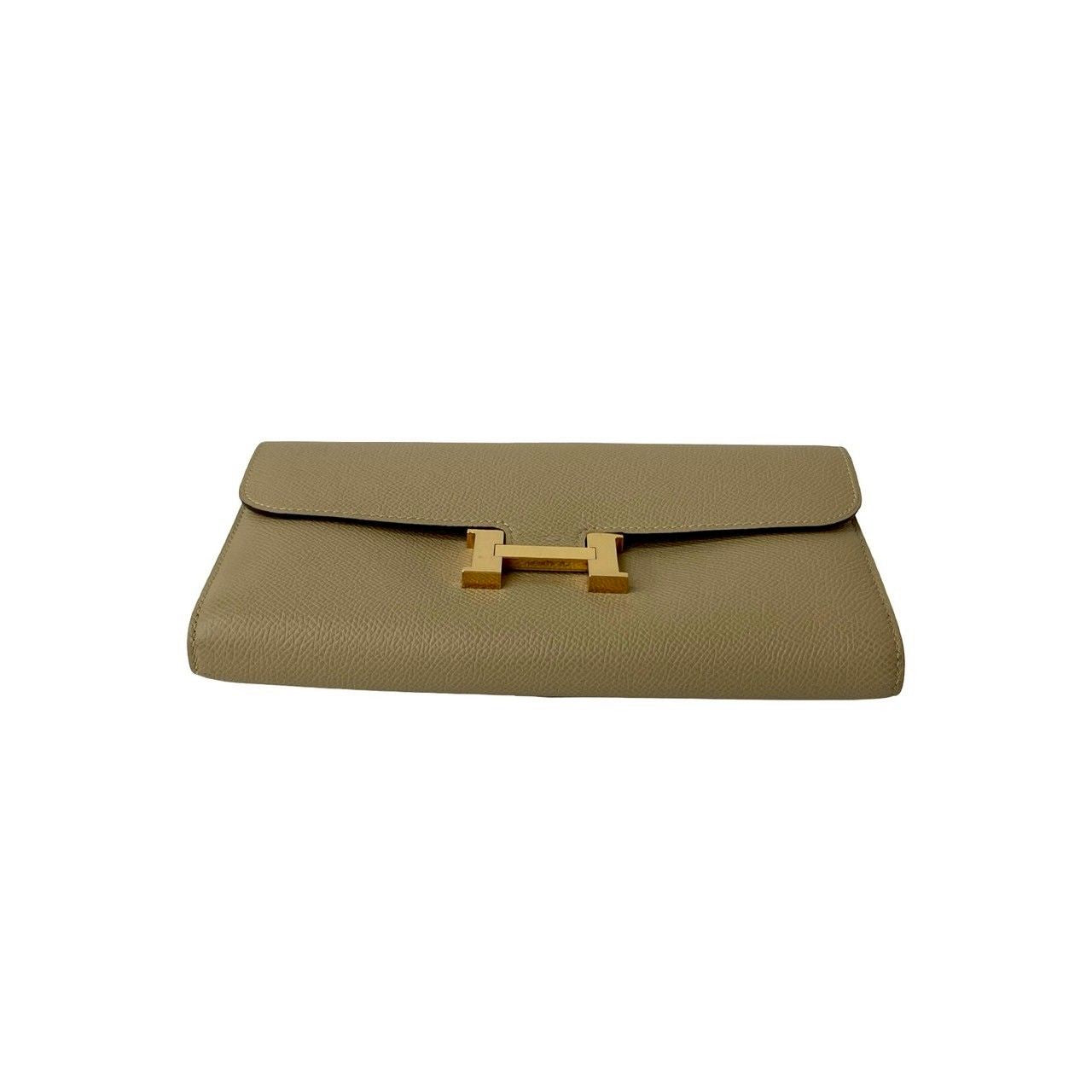 Hermes Constance Long Veau Epsom Wallet Billfold Beige — view 6