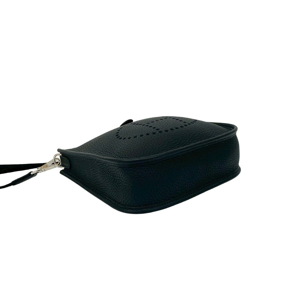 Hermes Box Evelyne TPM Taurillon Clemence Leather Mini Shoulder Bag Black — view 7
