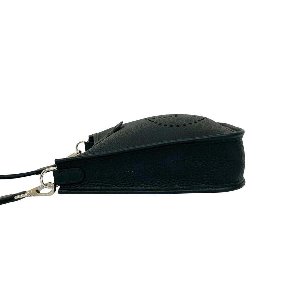 Hermes Box Evelyne TPM Taurillon Clemence Leather Mini Shoulder Bag Black — view 5