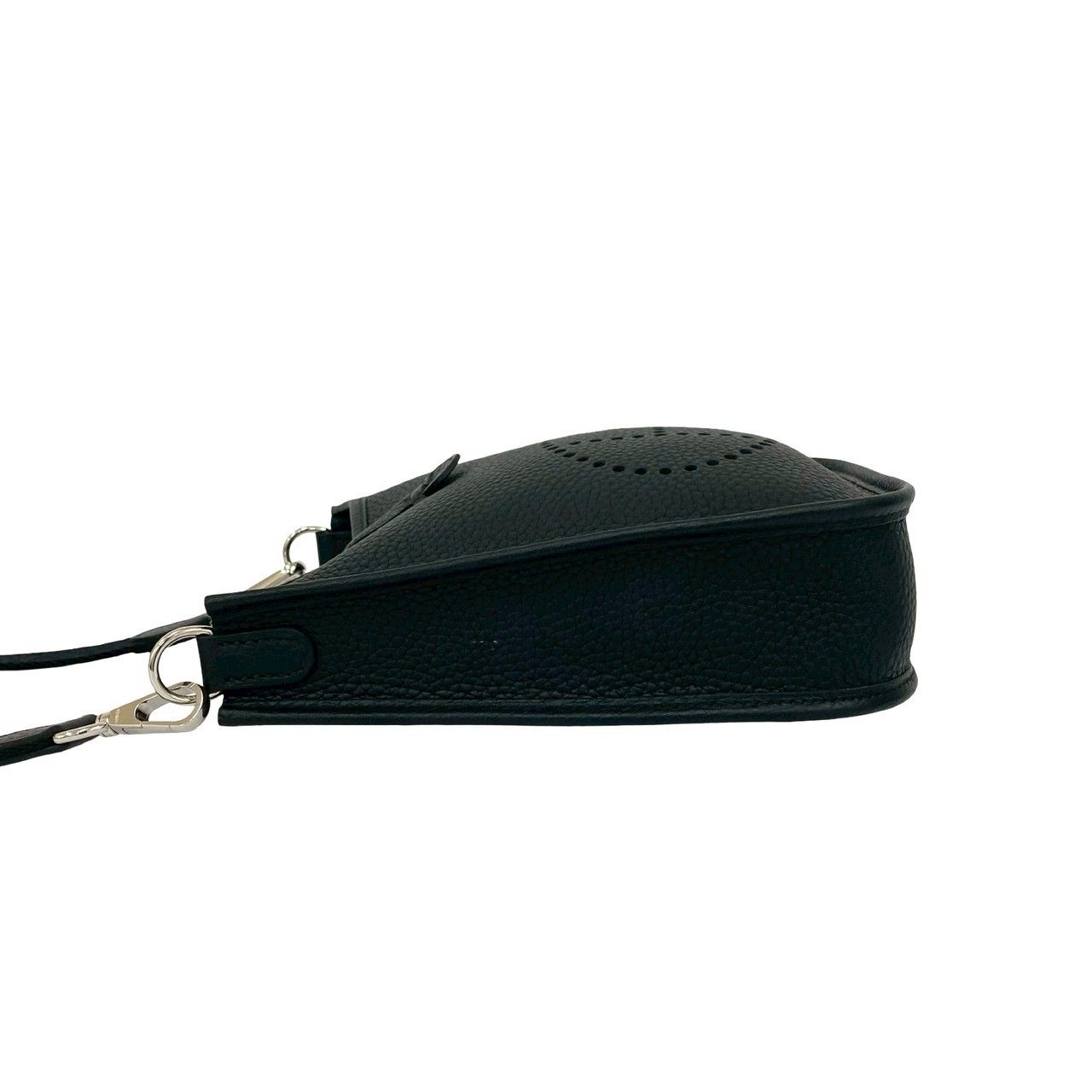 Hermes Box Evelyne TPM Taurillon Clemence Leather Mini Shoulder Bag Black — view 5