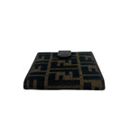 Fendi FF Zucca Pattern Canvas Leather Bifold Wallet Mini Billfold Coin Purse — view 5
