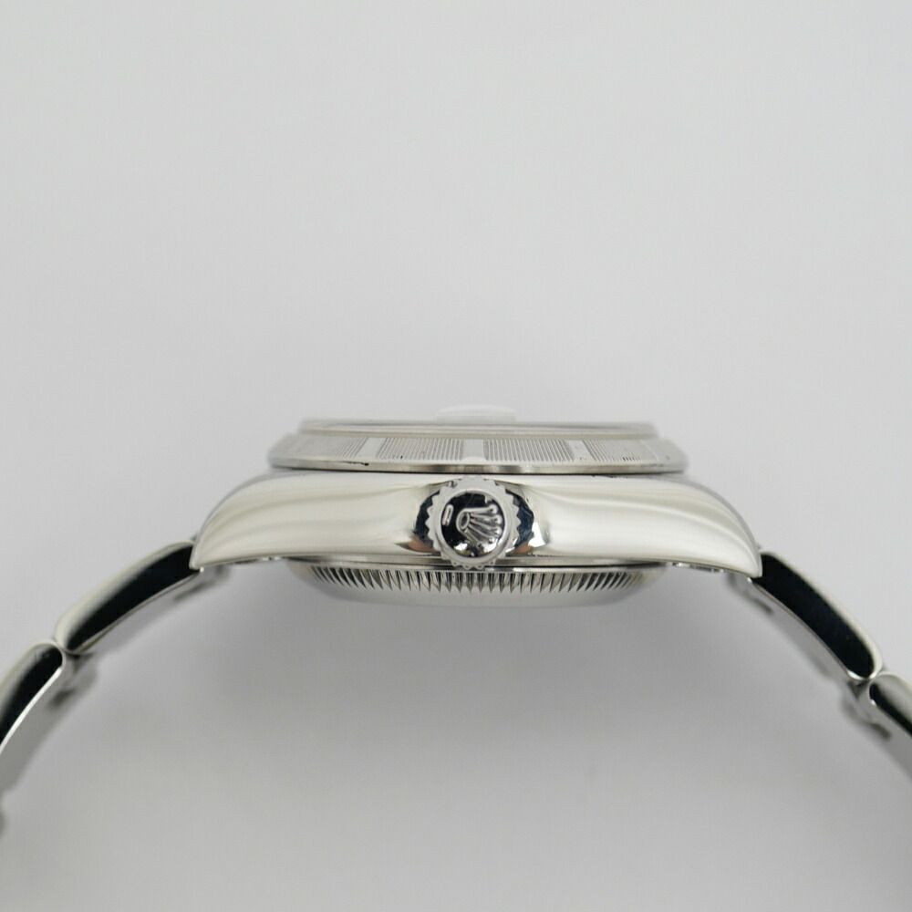 Rolex Oyster Perpetual Date White Roman Number SS Watch Automatic Winding OH — view 5