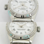 Rolex Oyster Perpetual Date White Roman Number SS Watch Automatic Winding OH — view 7