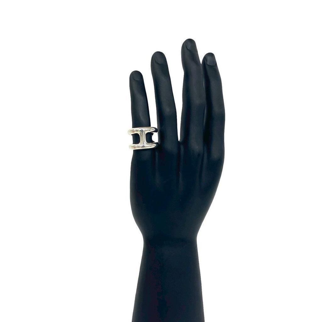 Hermes Osmose Ring GM 925 Sterling Silver — view 2