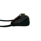 Celine Vintage Blason Triomphe Logo Leather Mini Shoulder Bag Pochette Black — view 5