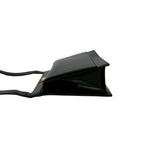 Celine Saluki Logo Carriage Calf Leather Shoulder Bag Black — view 5