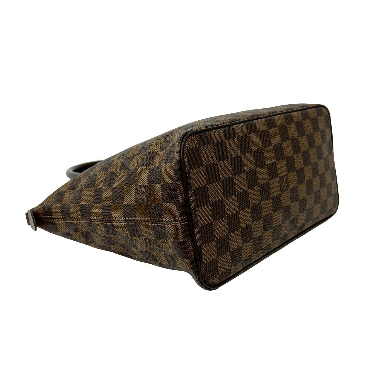 Louis Vuitton With Saleya PM Damier Pattern Leather Tote Brown — view 7