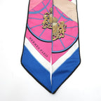 Hermes Heaven Twilly Scarf Springs Bague Spring Pink Blue White — view 3