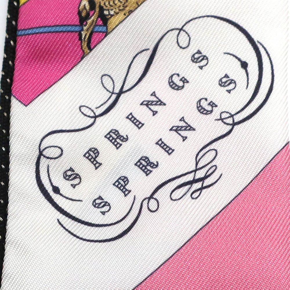 Hermes Heaven Twilly Scarf Springs Bague Spring Pink Blue White — view 5