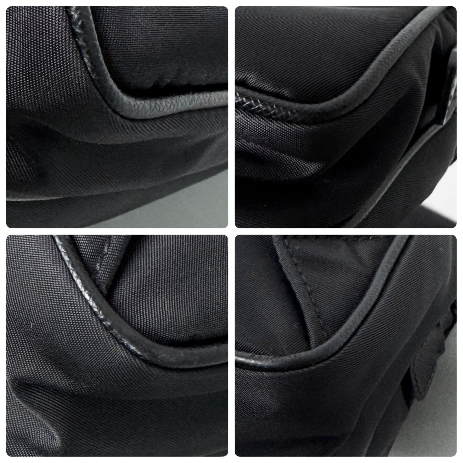 Prada Re-Nylon Shoulder Bag Triangle Logo Black — view 7
