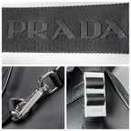 Prada Re-Nylon Shoulder Bag Triangle Logo Black — view 9