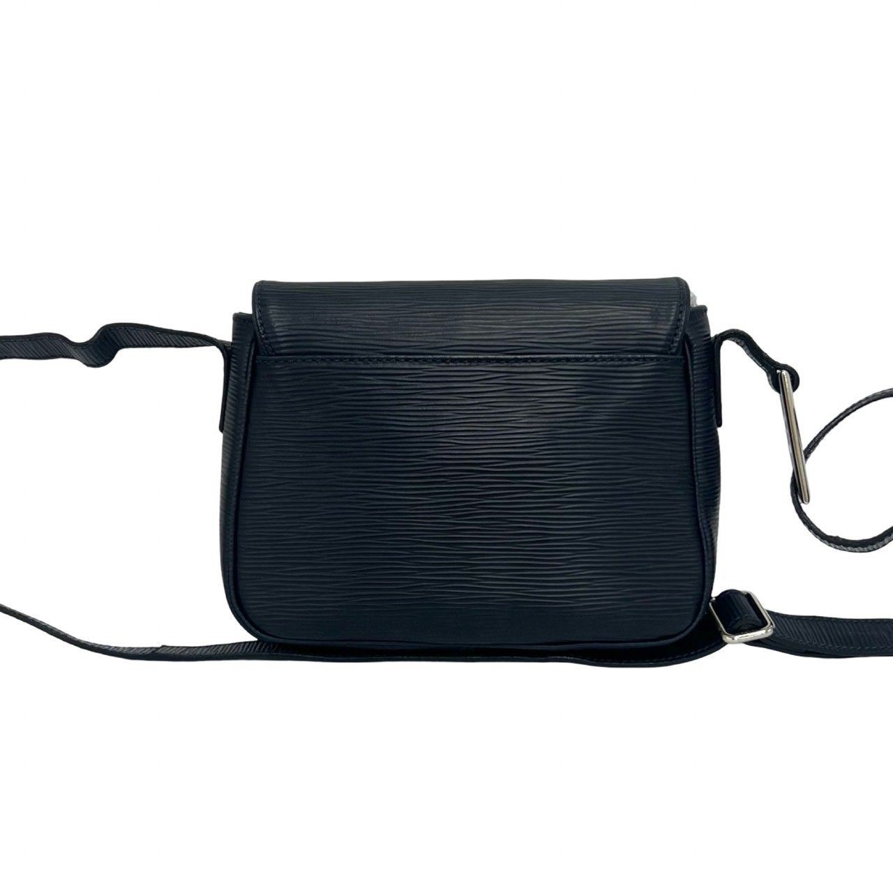 Fendi Vintage FF Logo Epi Leather Shoulder Bag Pochette Crossbody Navy — view 3
