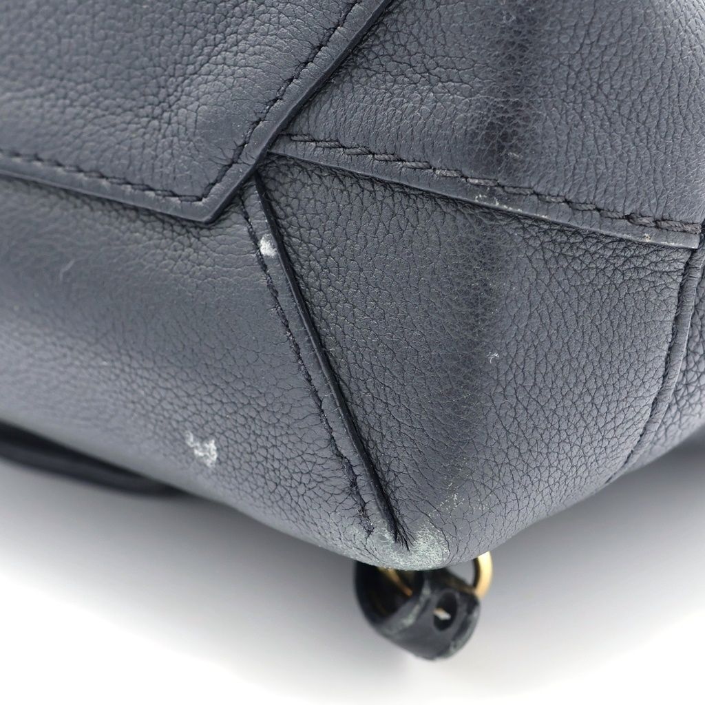 Louis Vuitton Lockme Backpack Mini Black Leather Gold — view 6