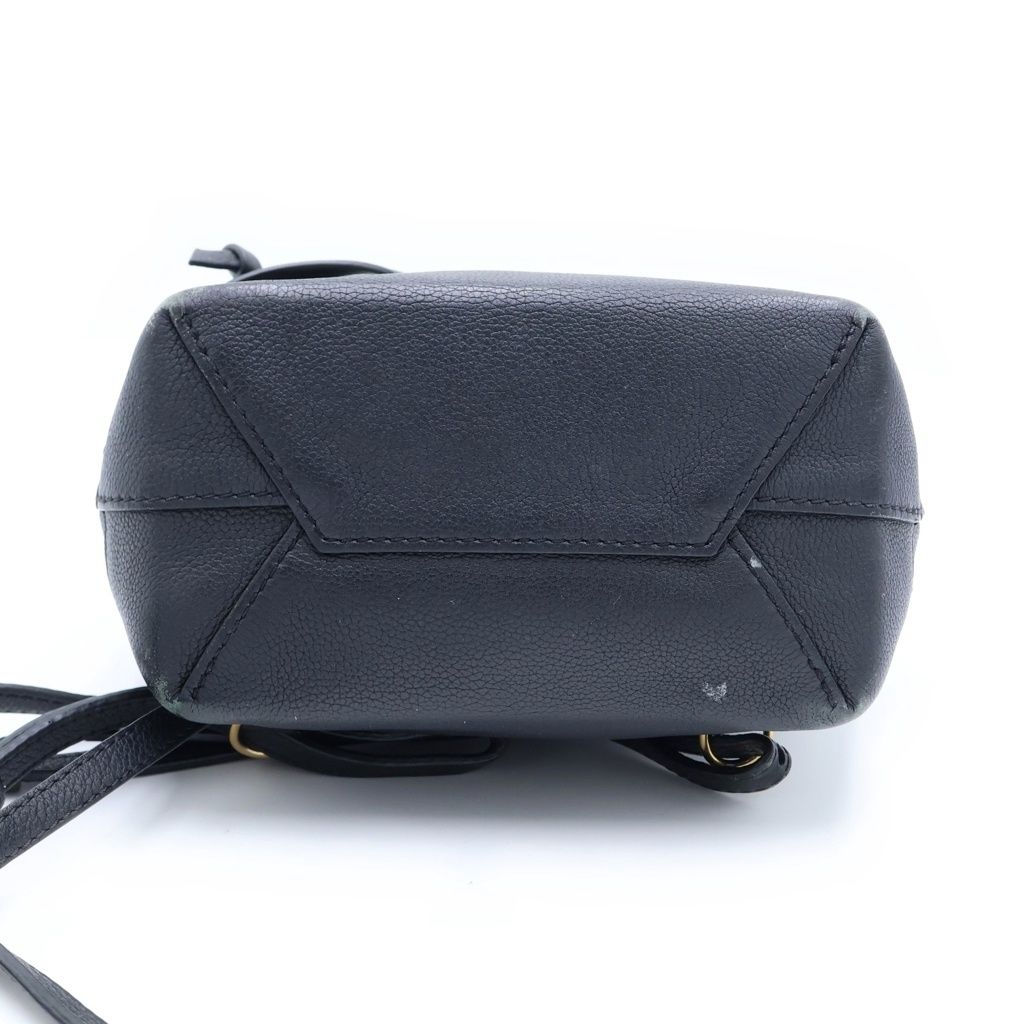 Louis Vuitton Lockme Backpack Mini Black Leather Gold — view 5