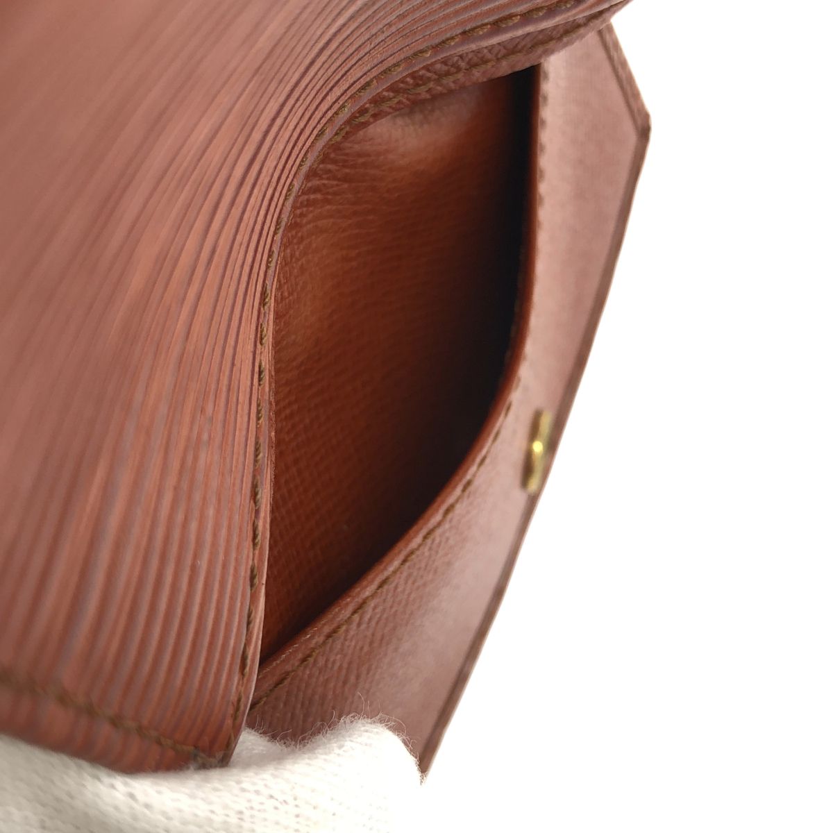 Louis Vuitton Epi Kenya Brown Porte-Monnaie Sample Coin Case — view 5
