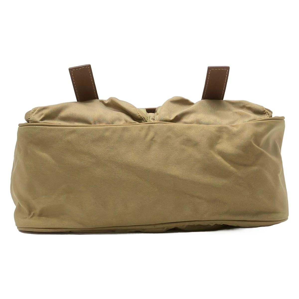 Prada Shoulder Bag Beige Brown Leather — view 5