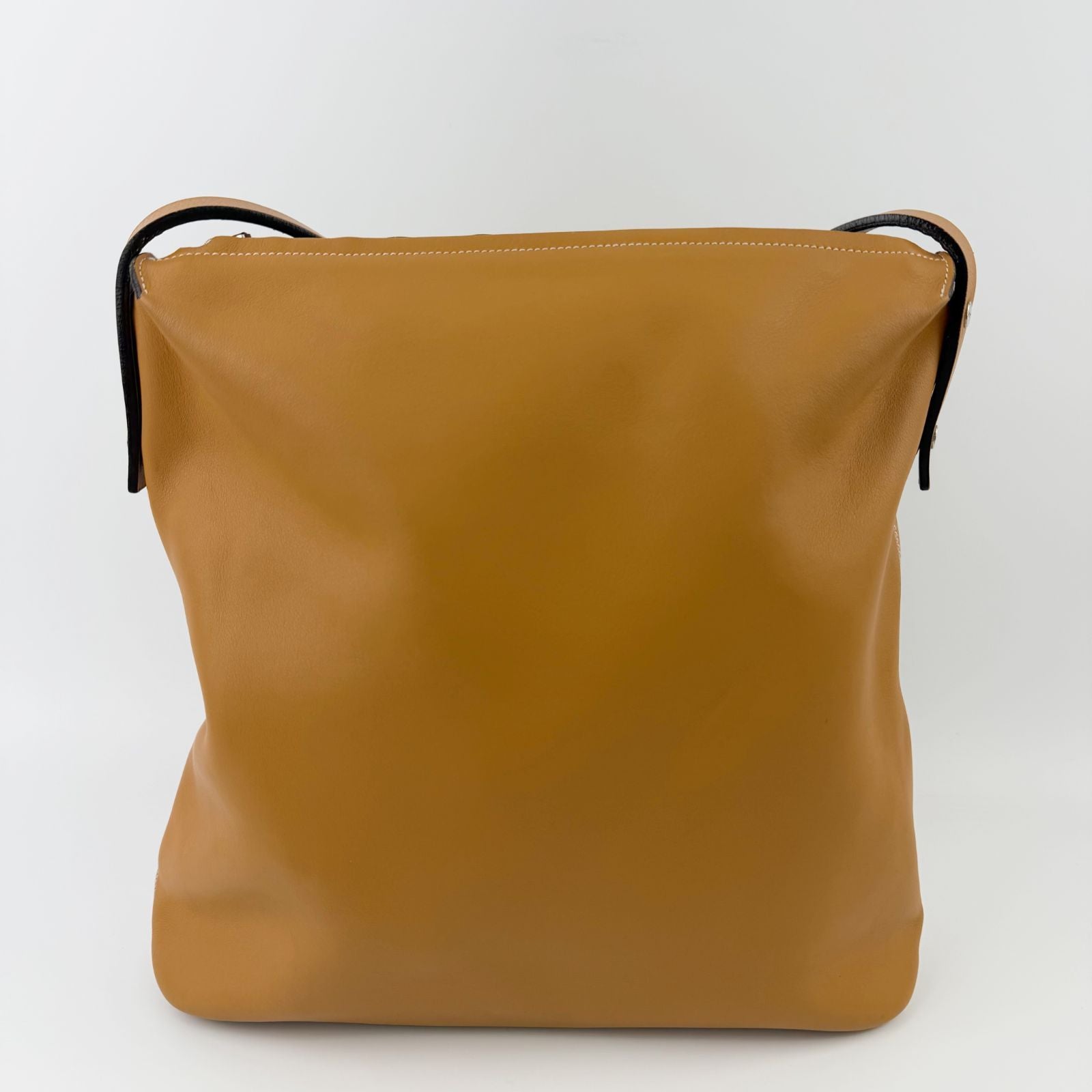 Loewe Leather Shoulder Bag Camel Silver Vintage — view 4