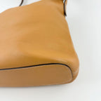 Loewe Leather Shoulder Bag Camel Silver Vintage — view 9