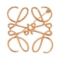 Loewe Anagram Pink Gold Metal Brooch