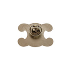 Celine Triomphe Black Silver Pin Brooch — view 3