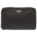 Prada Triangle Logo Nylon Black Second Pouch