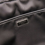 Prada Triangle Logo Nylon Black Second Pouch — view 8